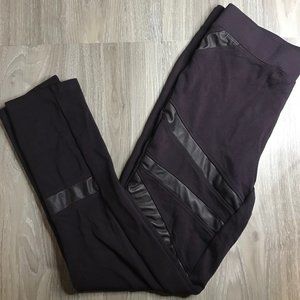 Revamped Purple Faux Leather Legging - EUC - L